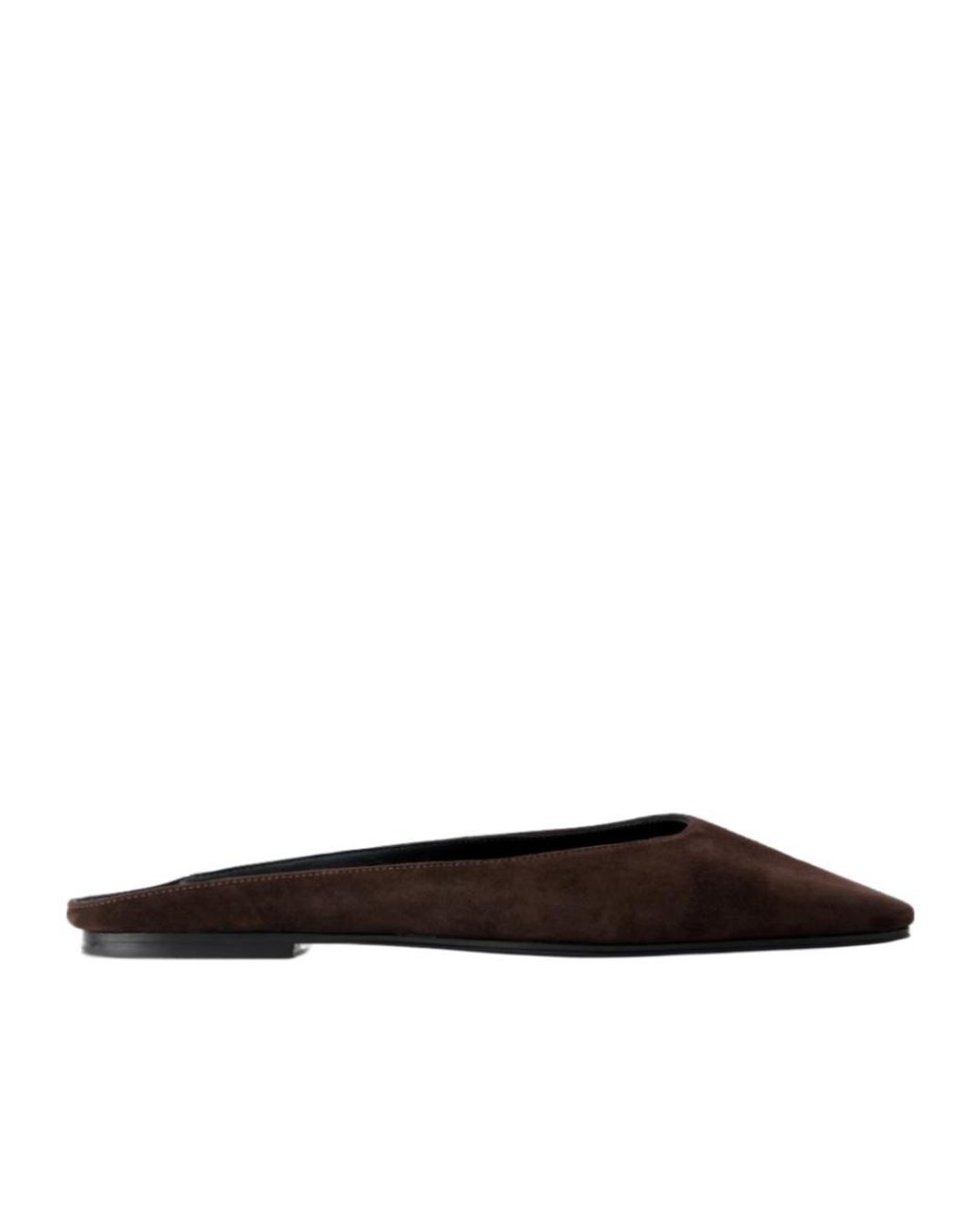 The Row Brown June Suede Mules