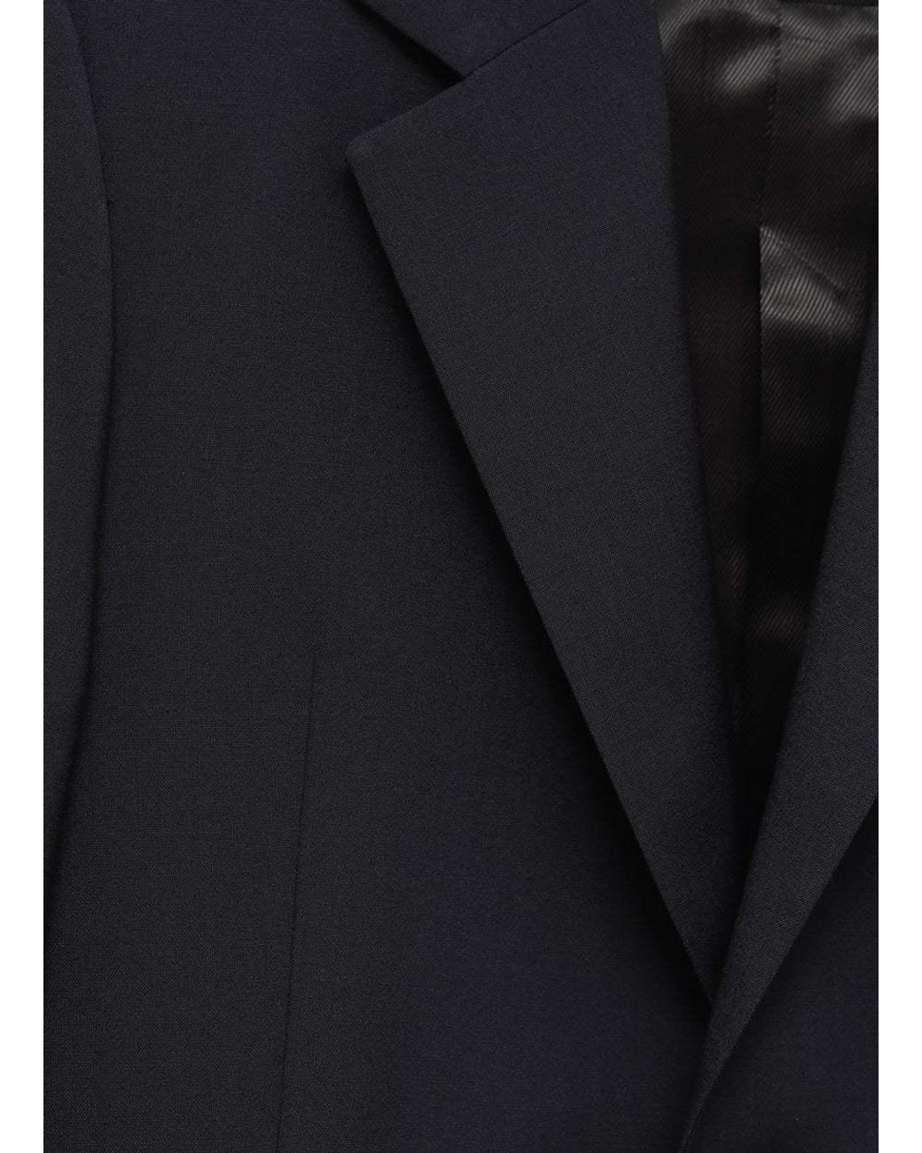 Loewe Blue Single-Breasted Tailored Blazer