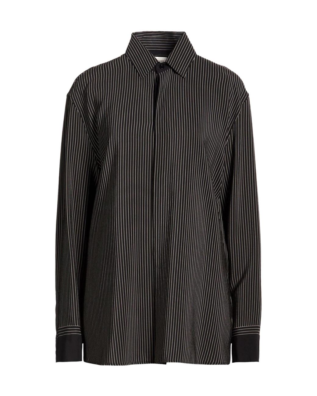 Saint Laurent Black Striped Long Sleeve Shirt