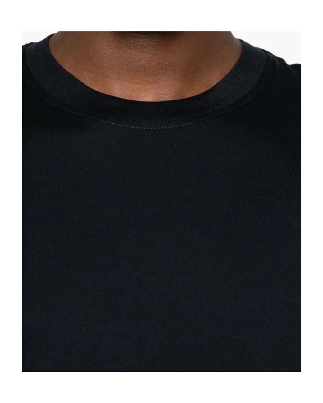 PT01 Black Crew-Neck T-Shirt for men