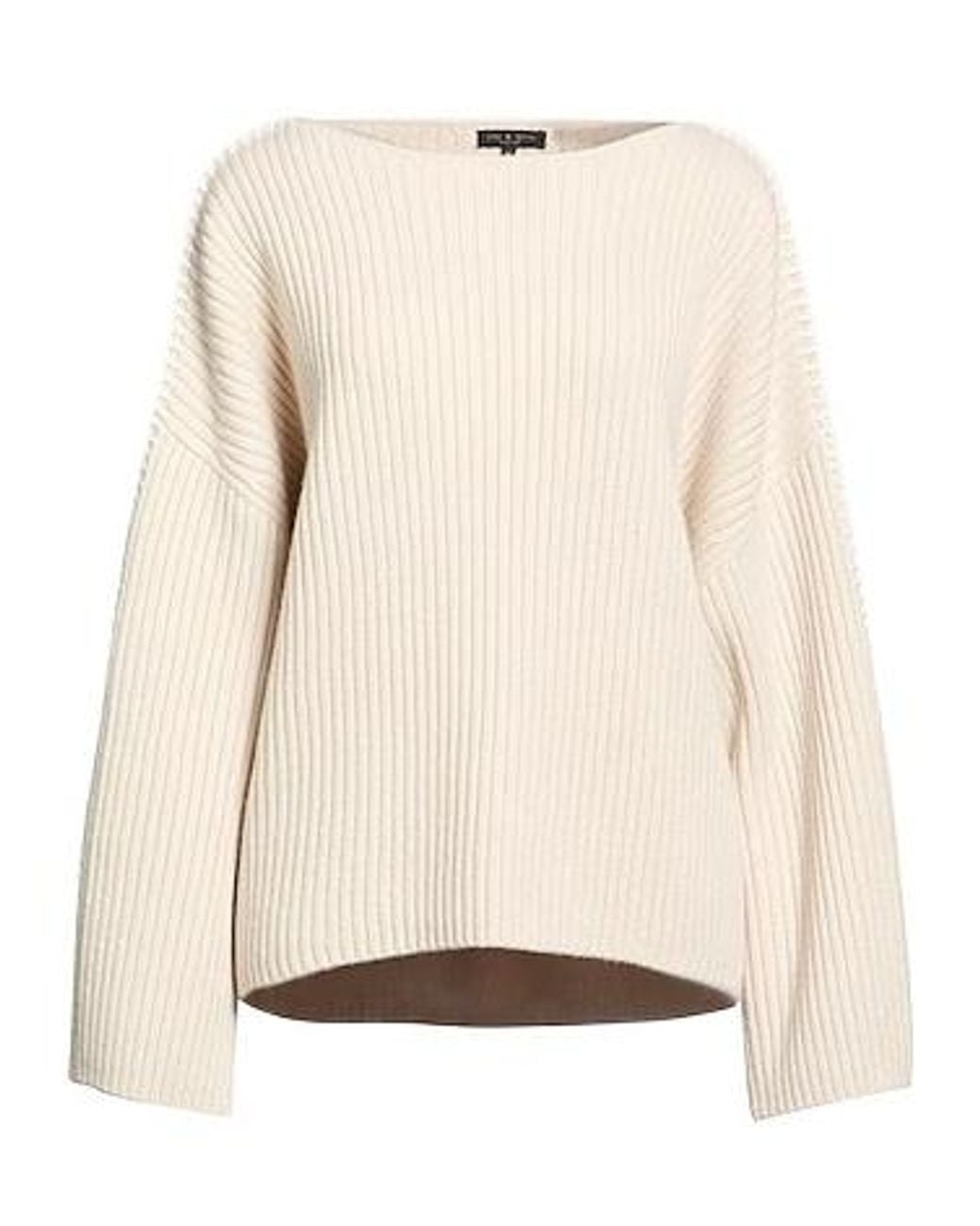 Rag & Bone Natural Solid Color Heavyweight Wool Knit Sweater