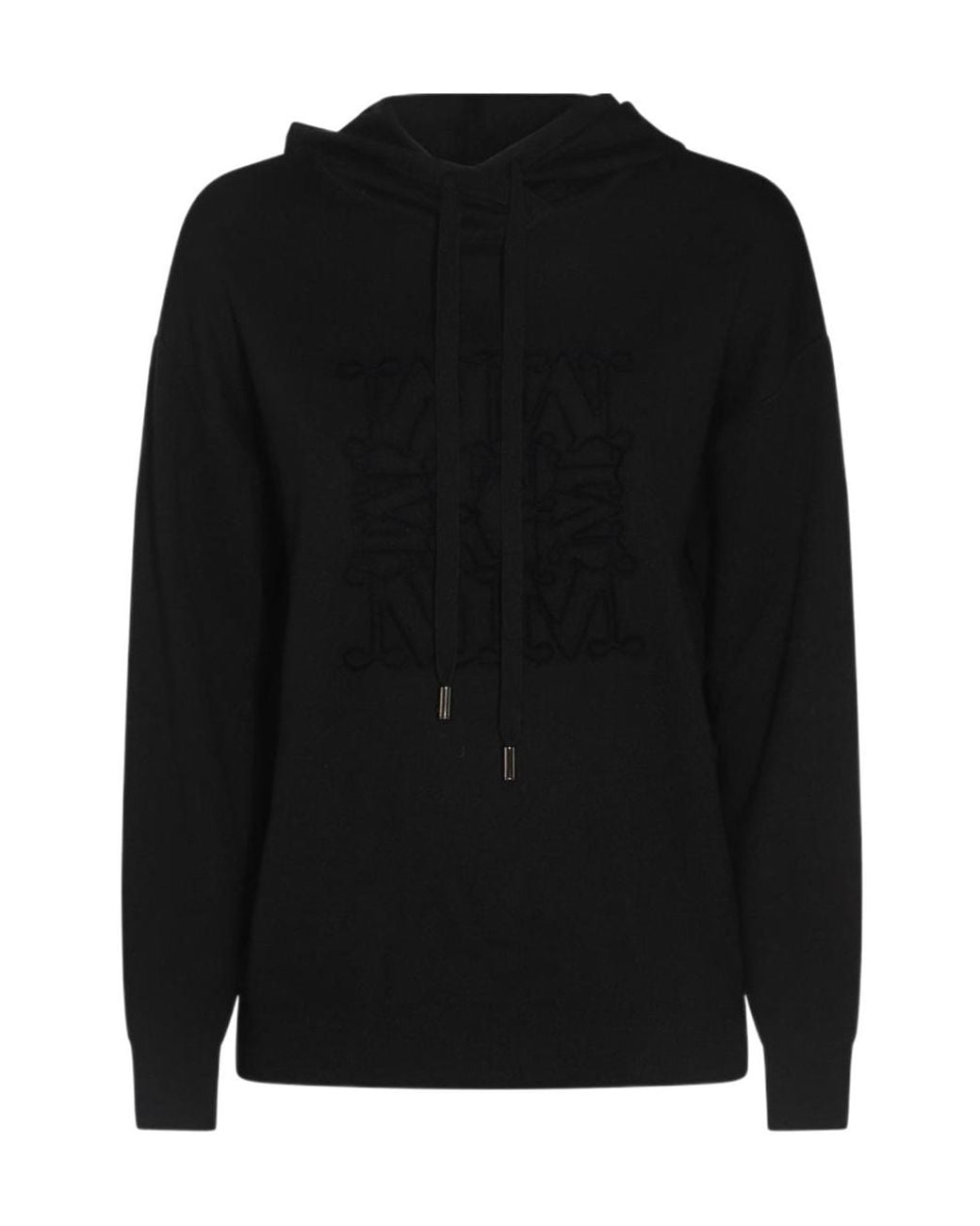Max Mara Black Pamir Drawstring Long-Sleeved Hoodie