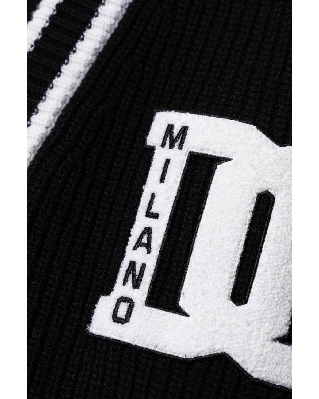 Dolce & Gabbana Black Dg Logo Embroidered Cardigan for men
