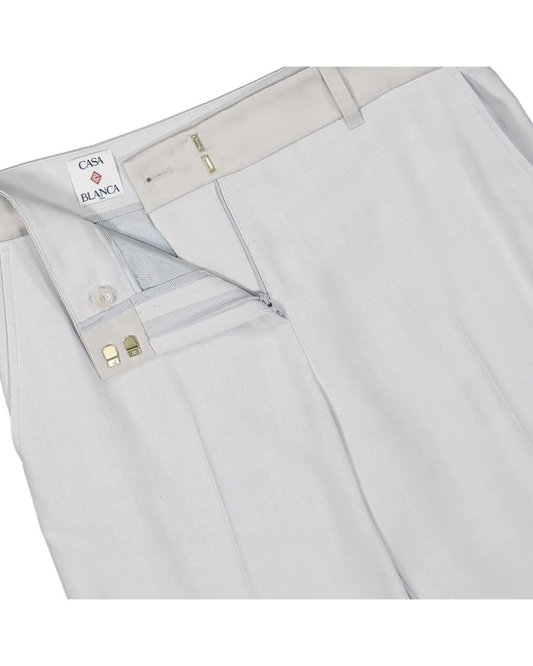Casablanca White Belt Loop Casual Pants