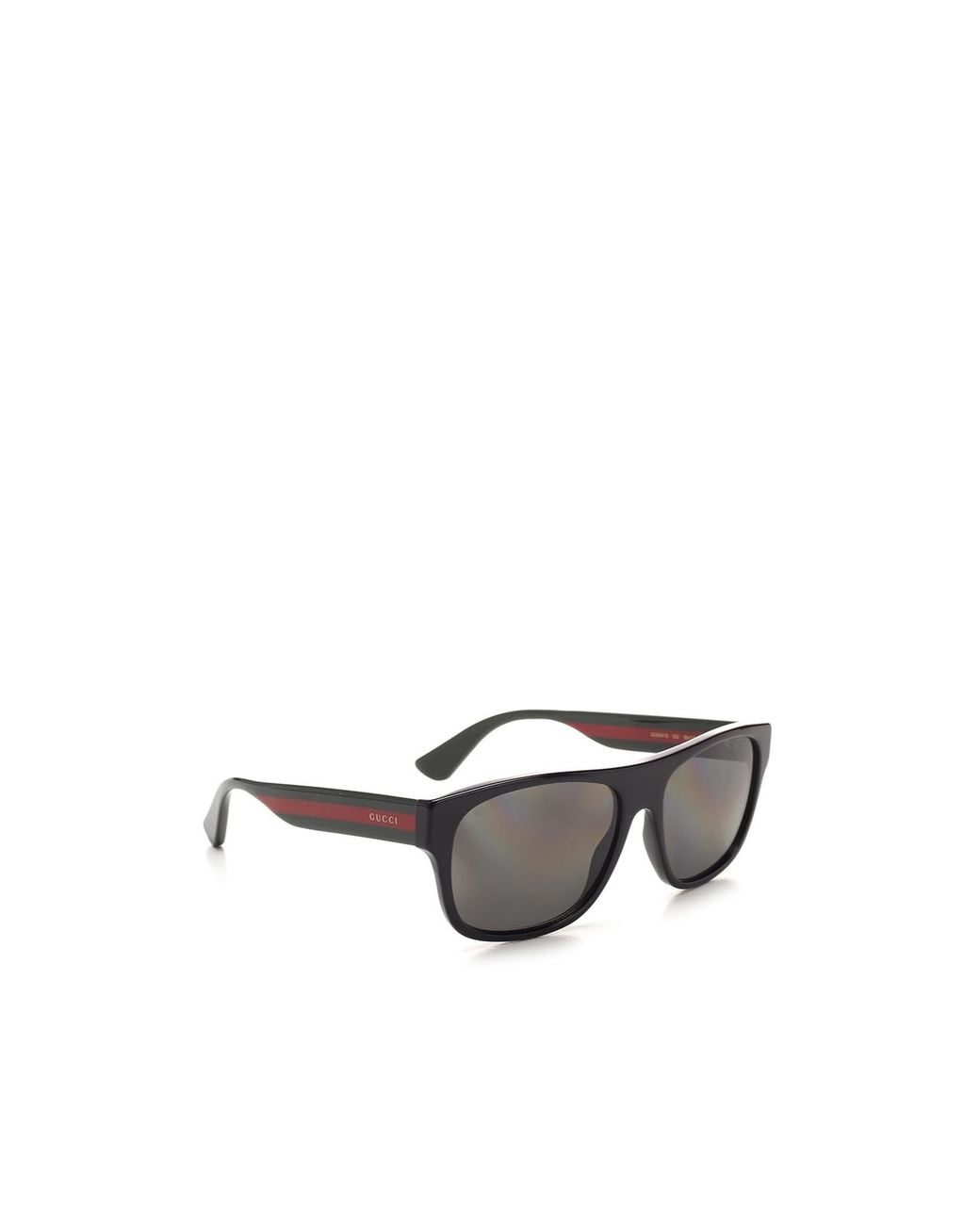 Gucci Gray Rectangular Frame Sunglasses for men