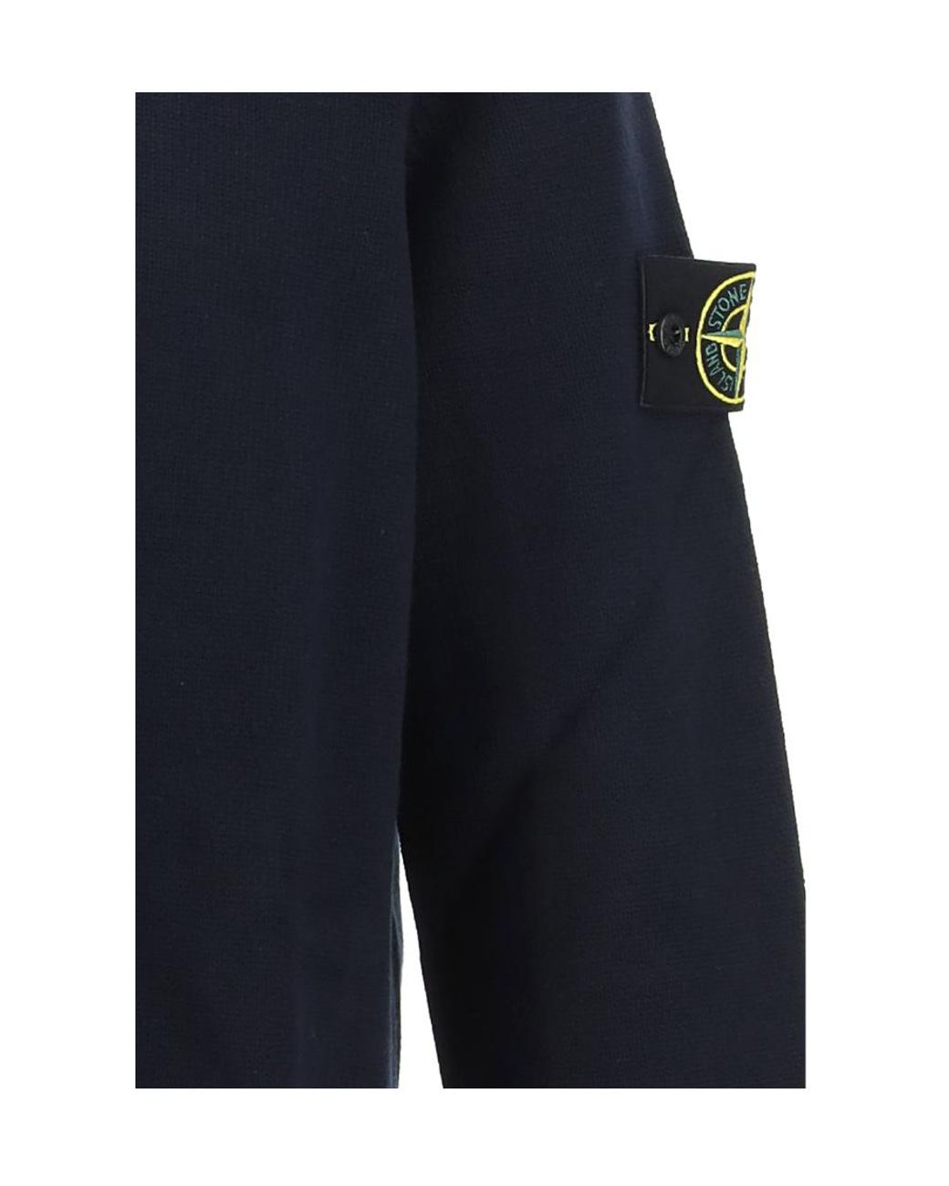 Stone Island Blue Crewneck Knitted Jumper for men