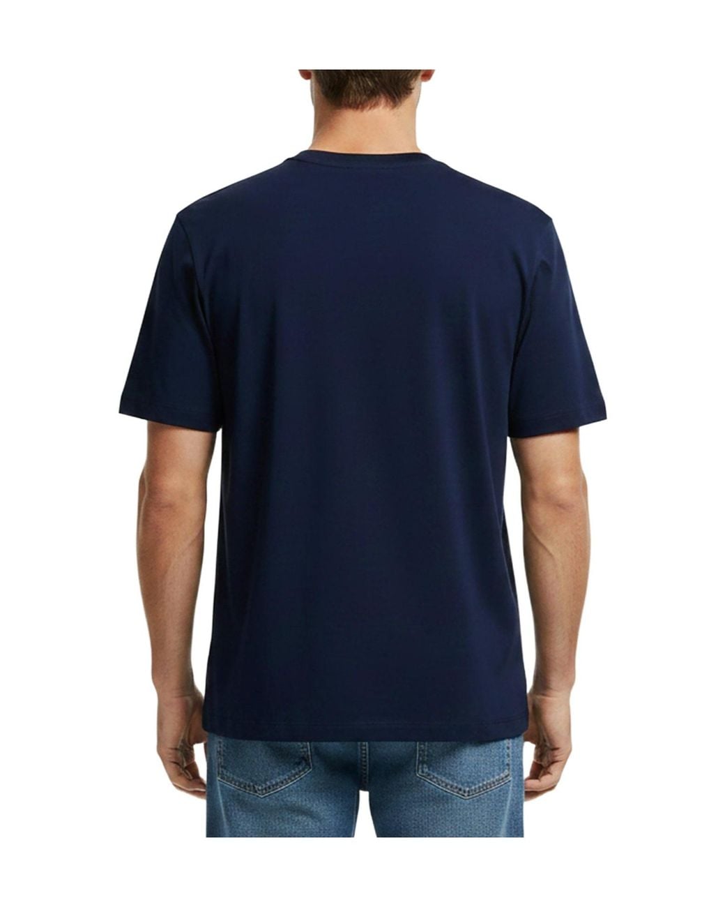 Calvin Klein Blue Crew Neck Casual T-Shirt for men