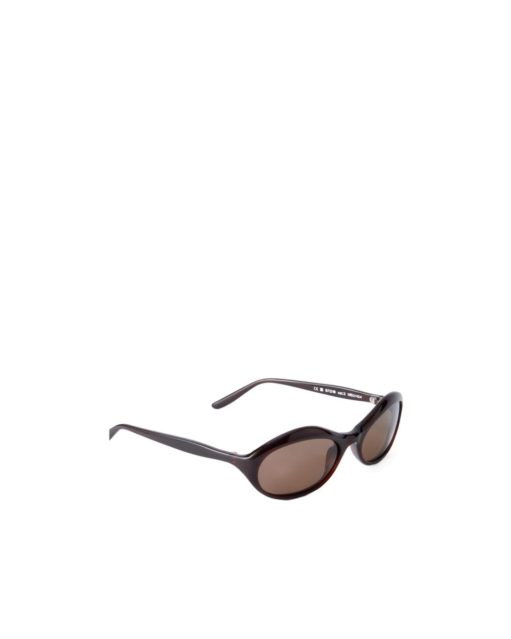 Magda Butrym White Oval Sunglasses