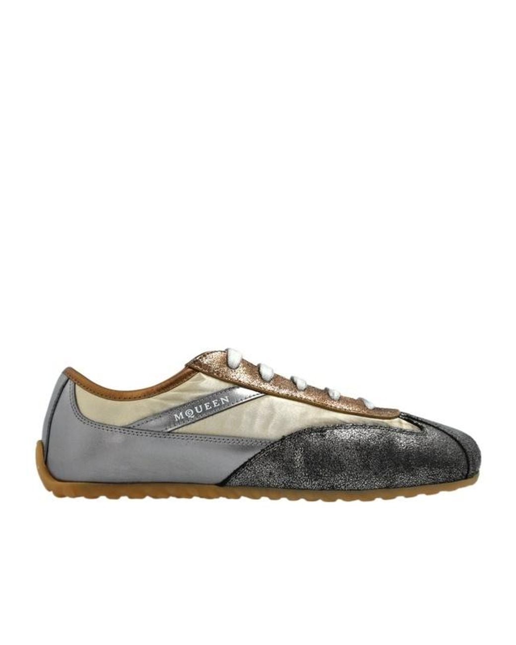 McQueen Brown Boxe Low-Top Sneakers