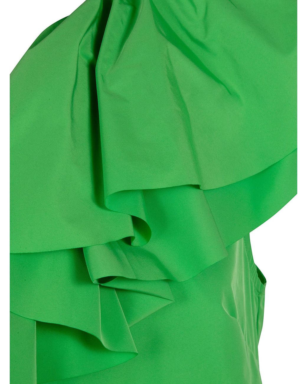 Essentiel Antwerp Green 'Jillian' Asymmetric Ruffle Top