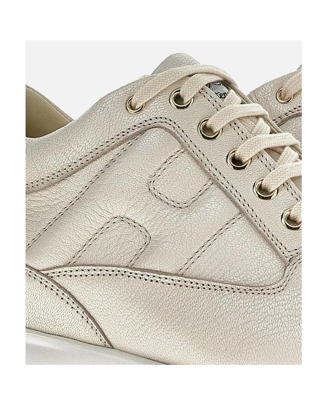 Hogan Natural Interactive Lace-Up Sneakers