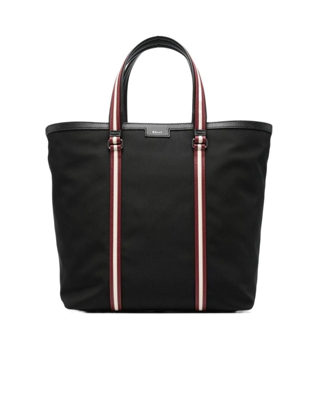 Bally Black Stripe-Detailed Tote Bag for men