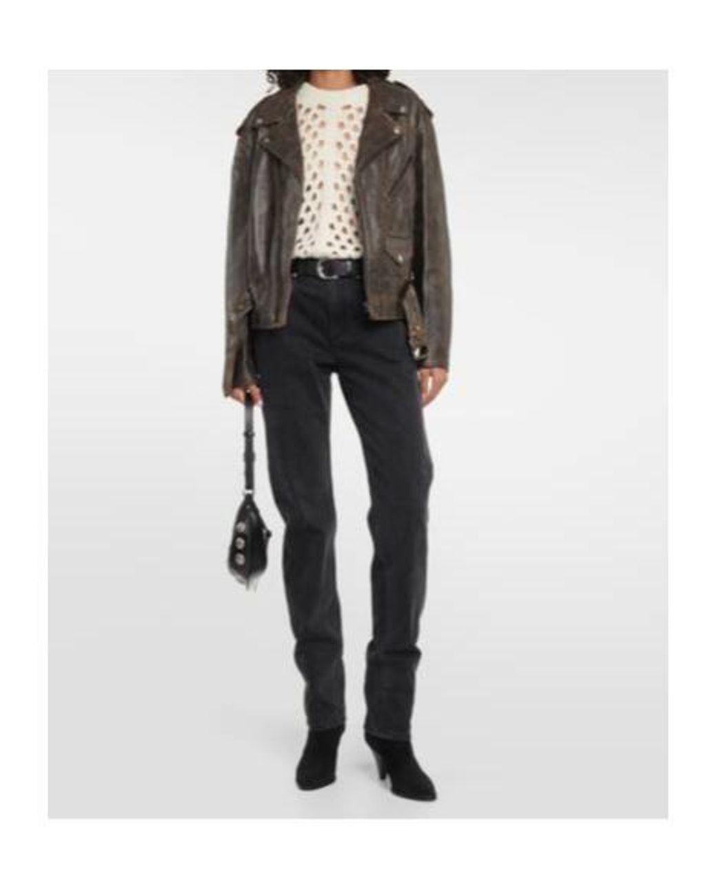 Isabel Marant Natural Crew Neck Knit Sweater