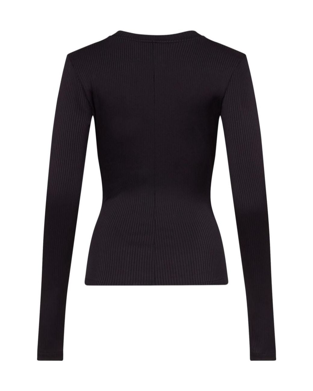 Area Blue Star Stud-Detailed V-Neck Knitted Jumper
