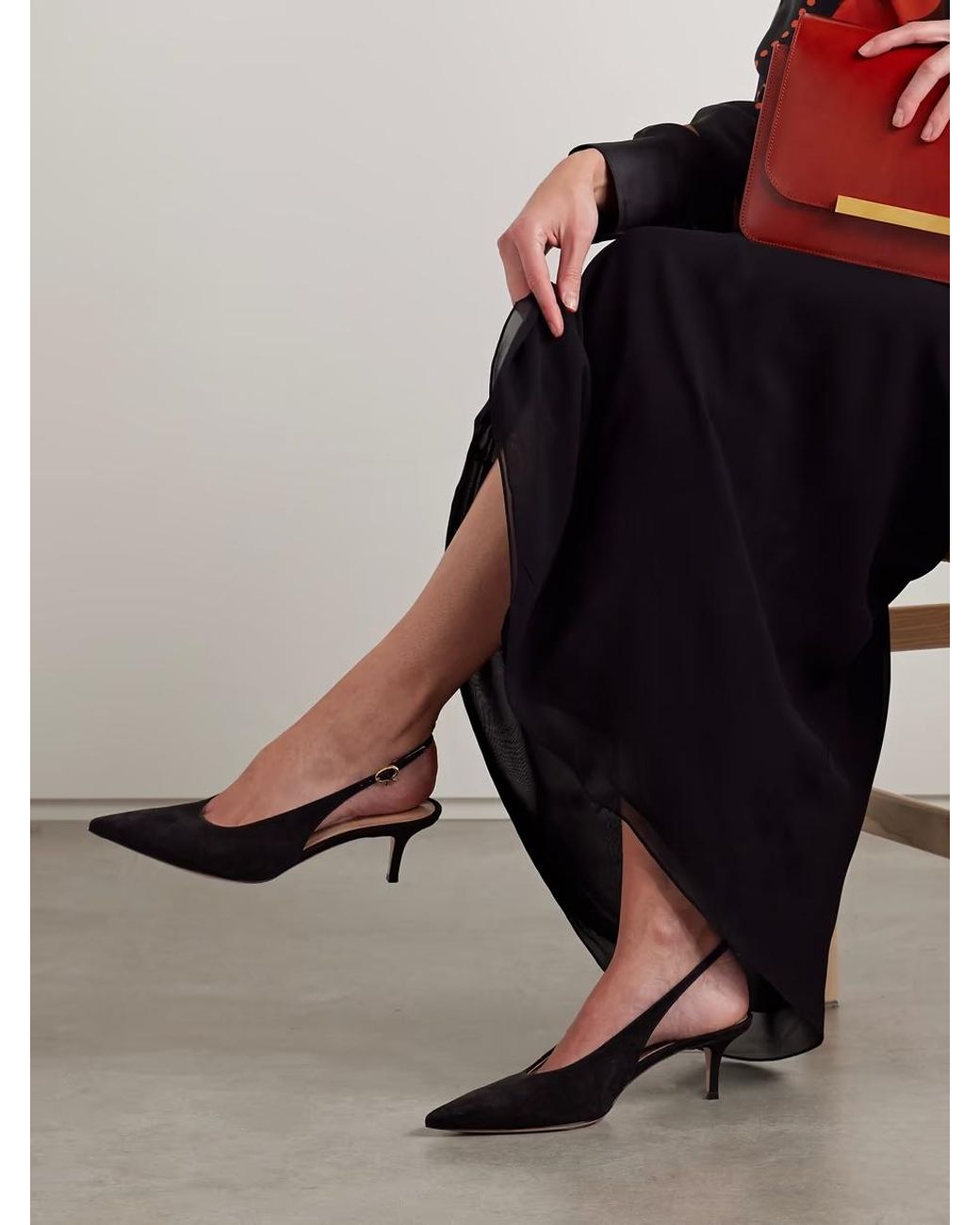 Gianvito Rossi Brown Pointed High Heel Sandals