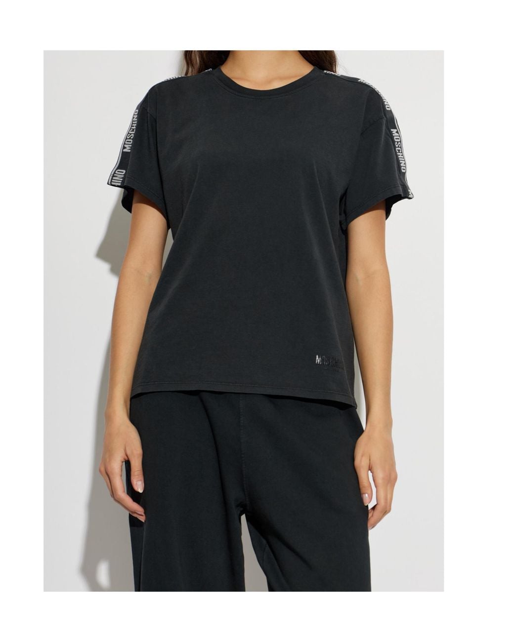 Moschino Black Short Sleeve Crewneck T-Shirt