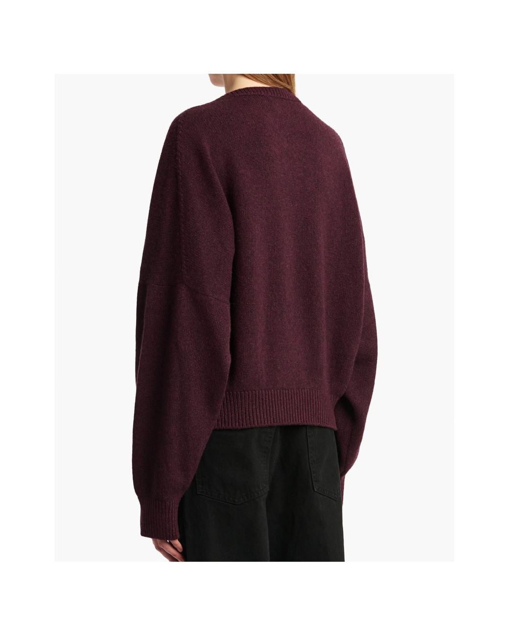 Khaite Purple Wolfe V-Neck Jumper