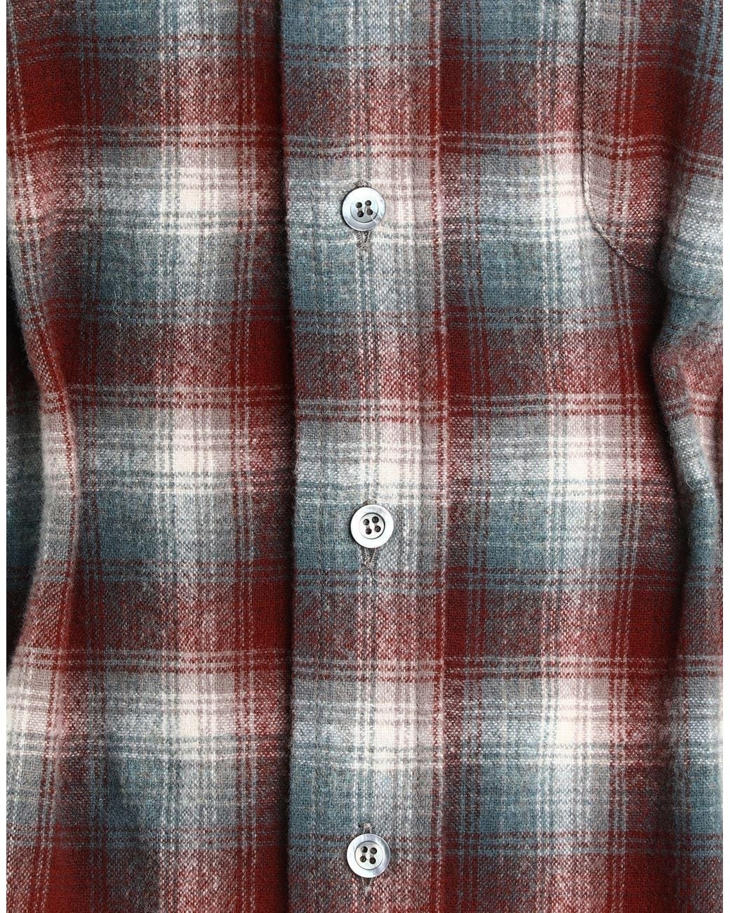 Maison Margiela Gray Classic Plaid Long-Sleeve Wool Shirt