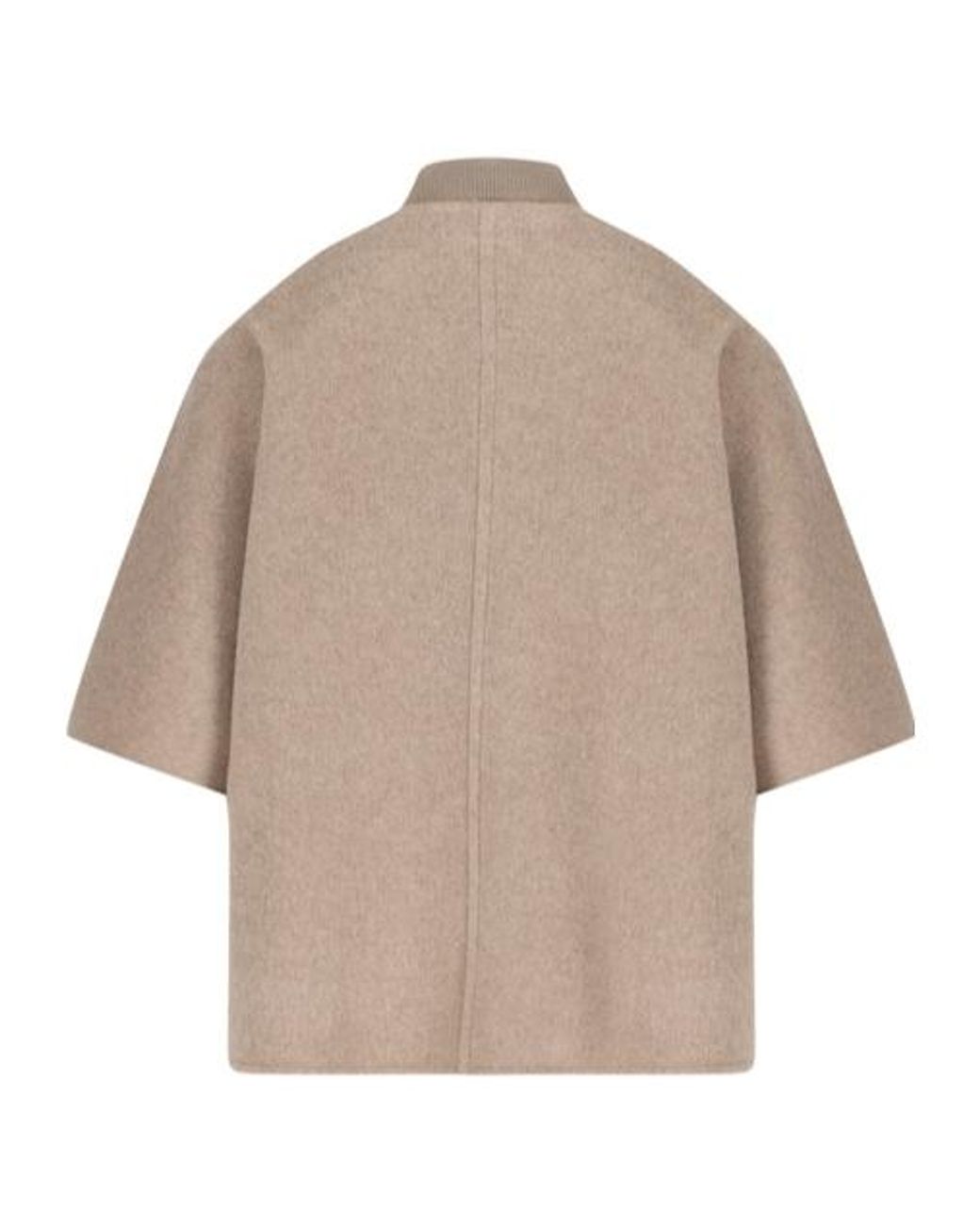 Max Mara Natural Leticia Button-Up Coat