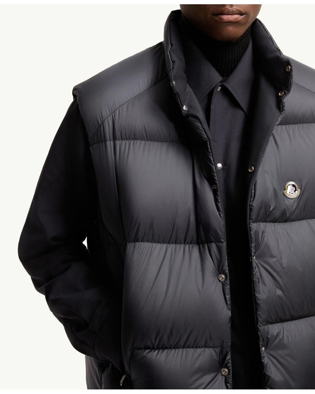 Moncler Gray Tibb Reversible Down Vest for men