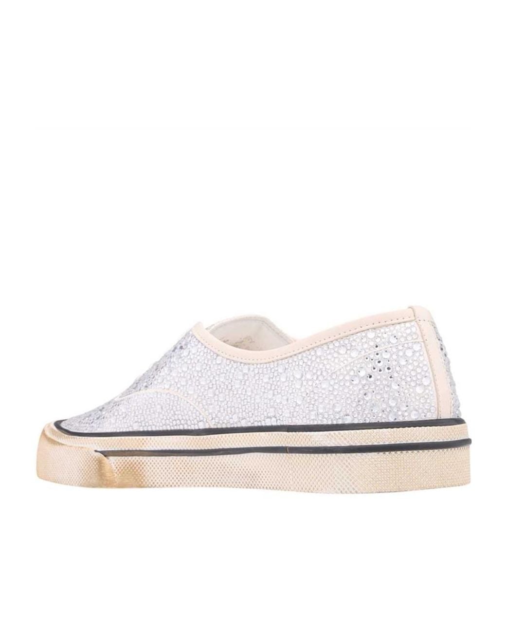 Bally White Lace-Up Low-Top Sneakers for men