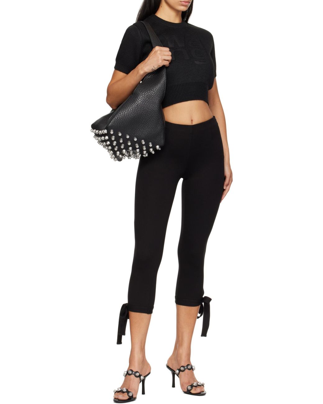 T By Alexander Wang Black Short Sleeve Pullover