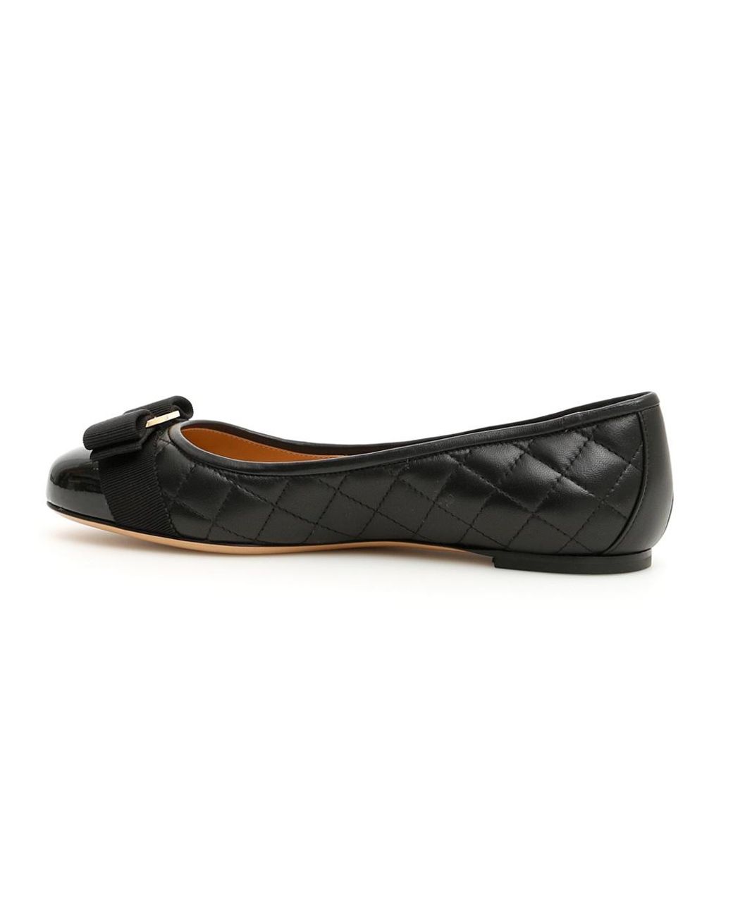Ferragamo Black Ferragamo Varina Ballet Flats