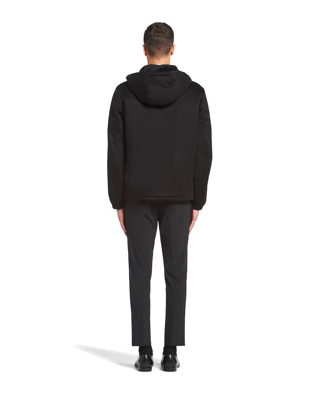 Prada Black Cashmere Blouson Jacket for men