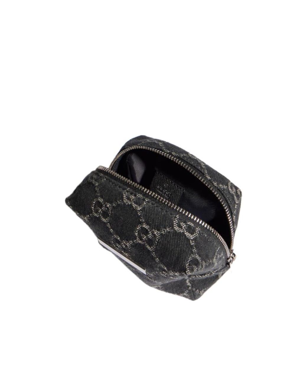 Gucci Black Small Cosmetic Case With Plaque