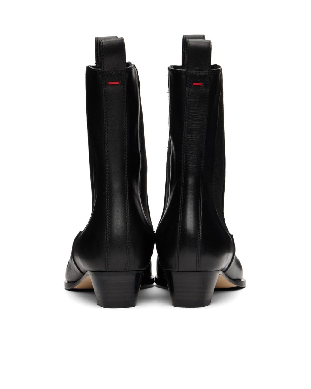Aeyde Black Kiki Pointed Chelsea Boots