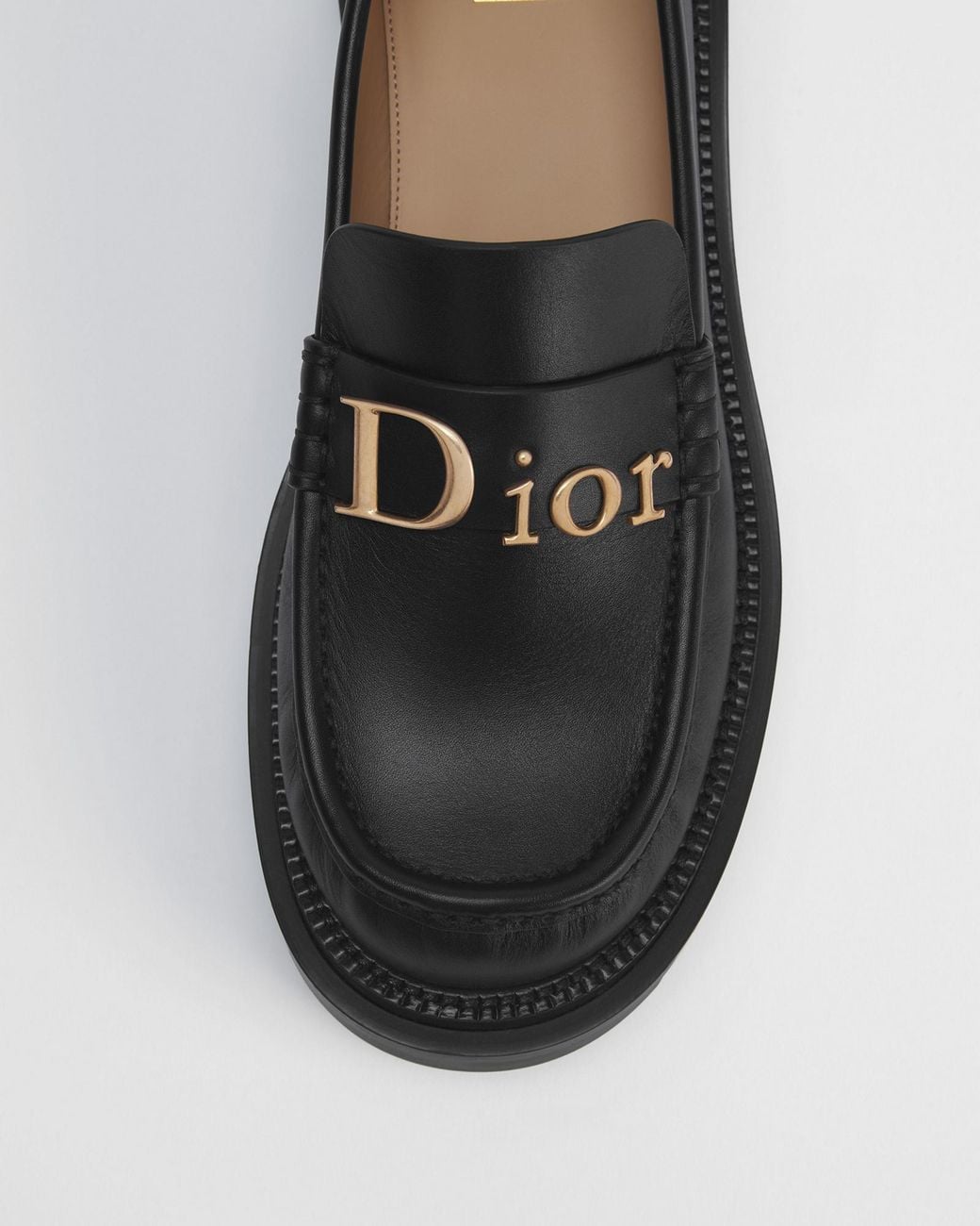 Dior Black Bolt Loafers