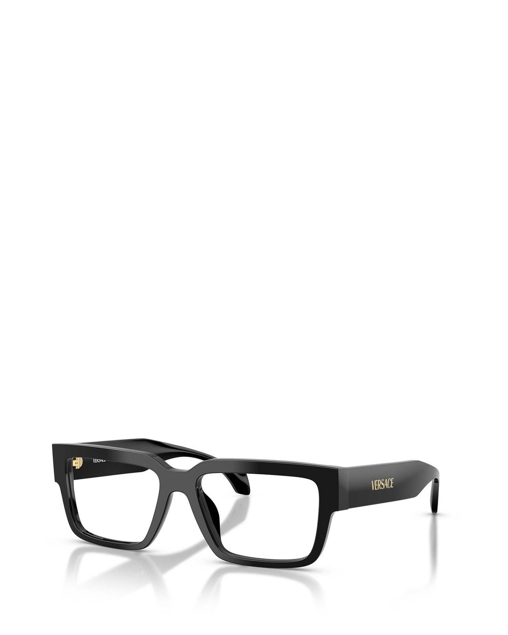 Versace White Eyewear Rectangle-Frame Glasses for men