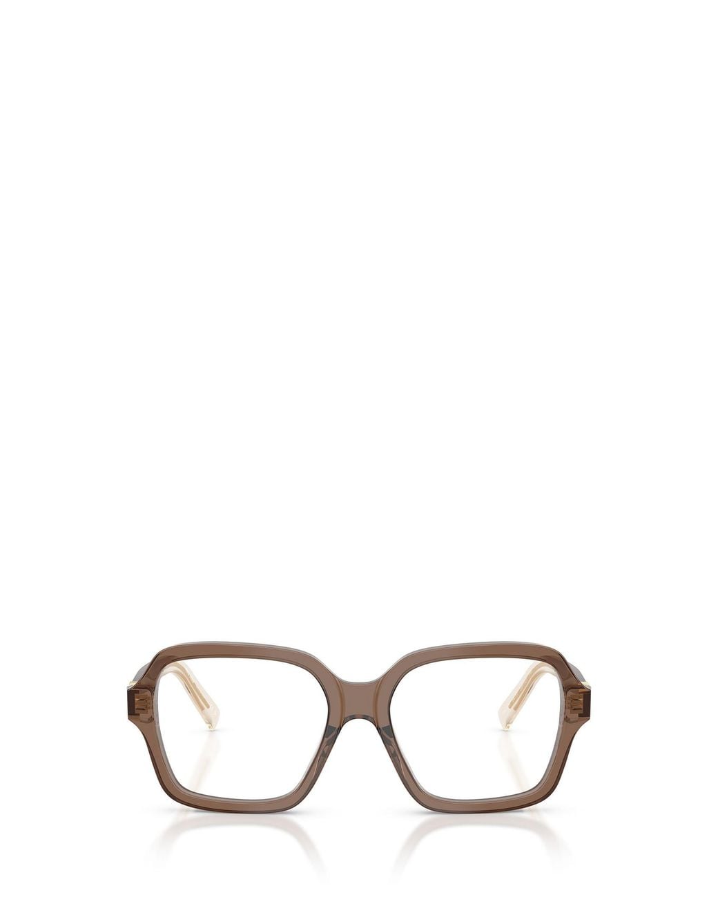 Miu Miu White Eyewear Square Frame Glasses