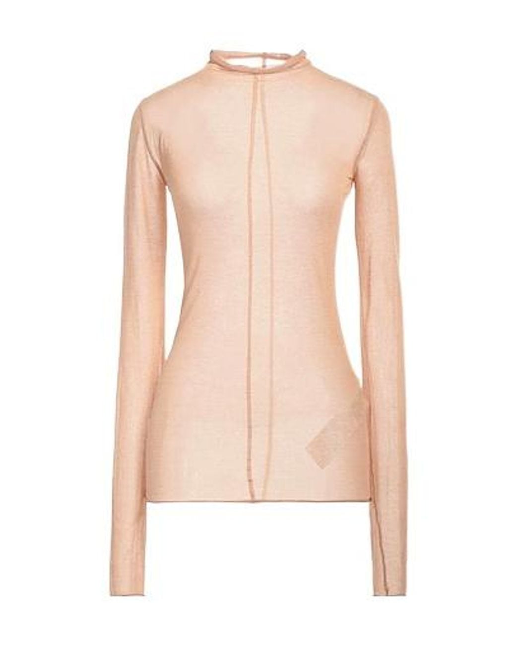Sportmax Pink Plain Colour Turtlenecks