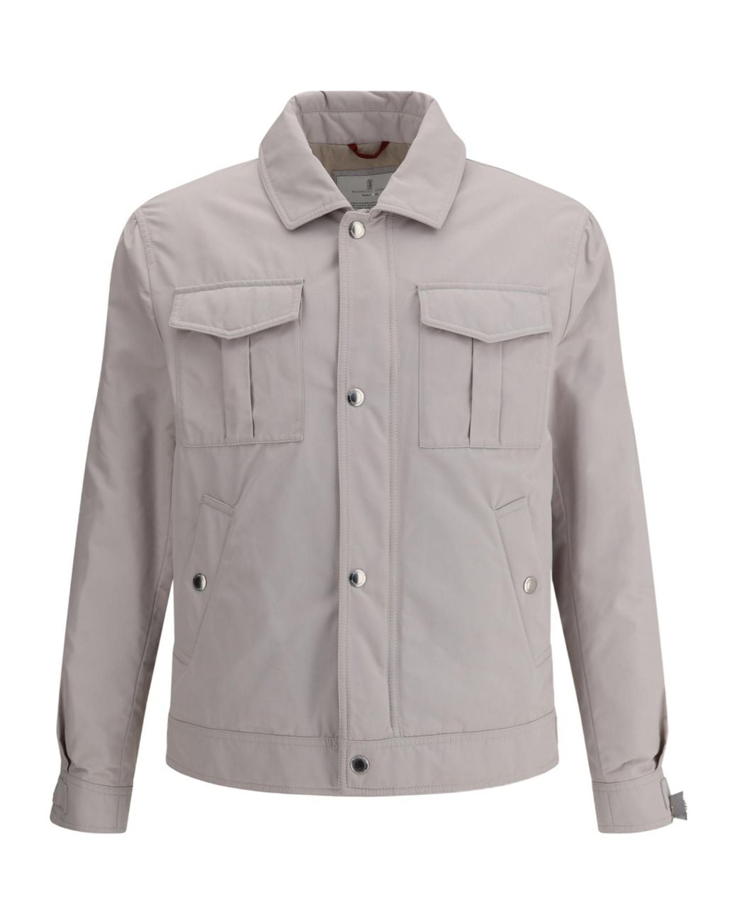 Brunello Cucinelli Multicolor Padded Flap-Pocket Jacket for men
