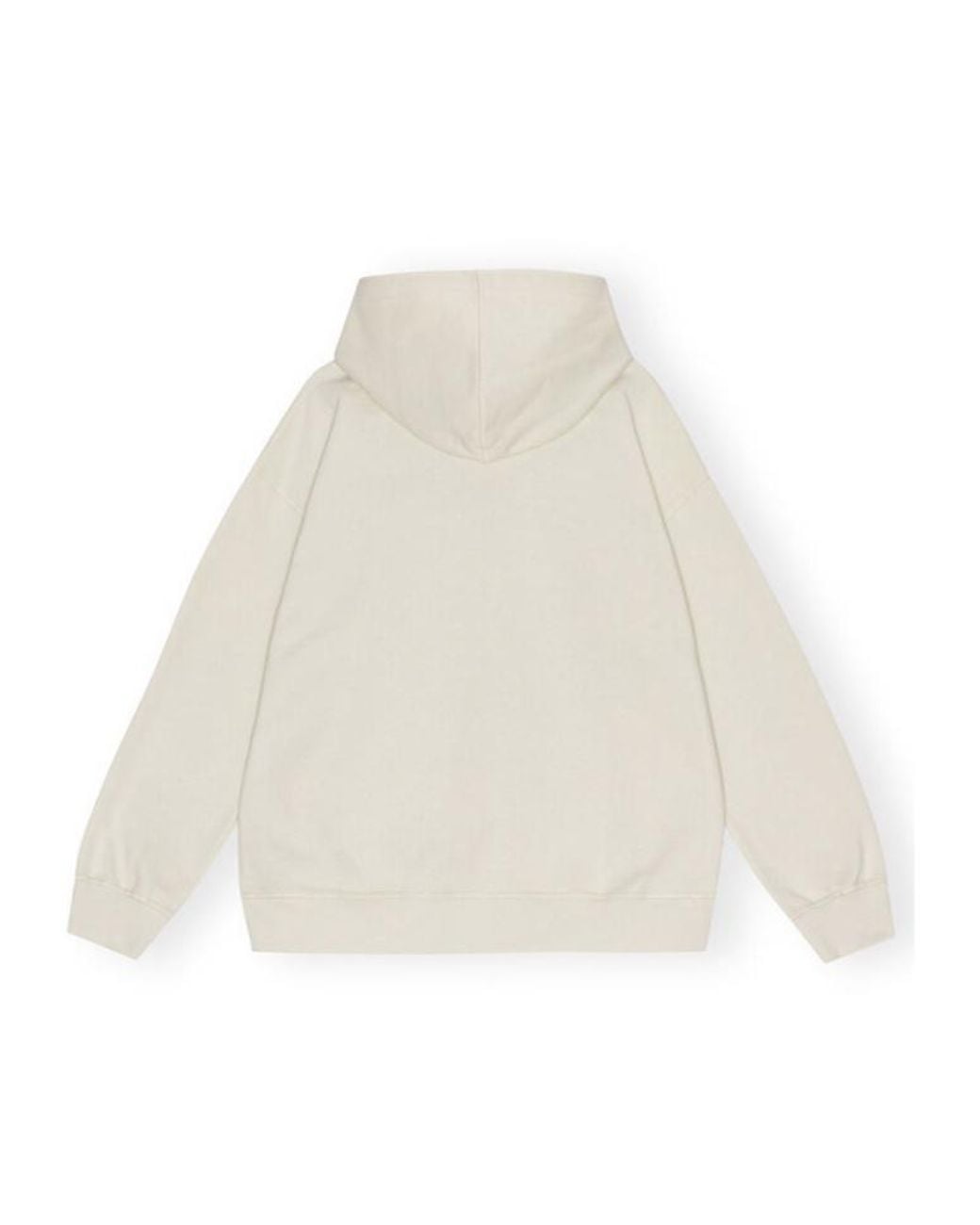 Ganni White Egret Isoli Oversized Hoodie