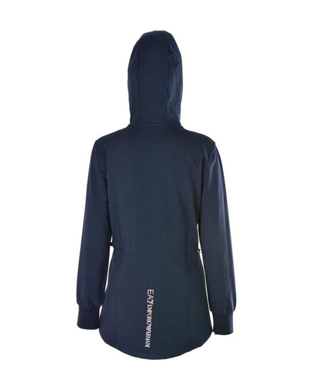 EA7 Blue Hoded Zipper Casual Jacket
