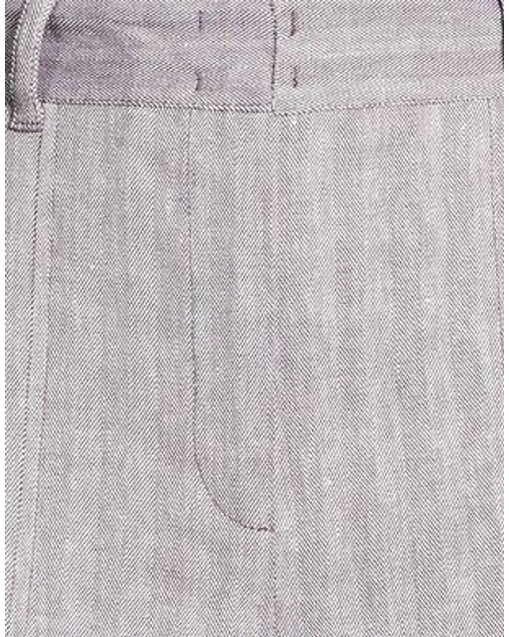 MAX&Co. Gray Straight-Leg Long Casual Suit Pants