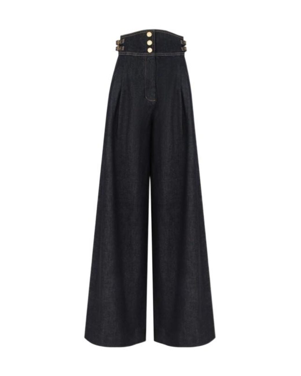 Zimmermann Black Rebellion High-Waisted Jeans