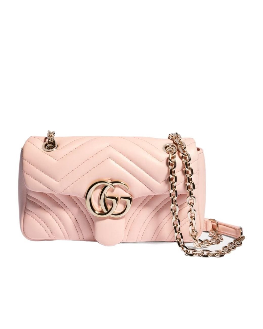 Gucci Pink Gg Marmont Small Shoulder Bag