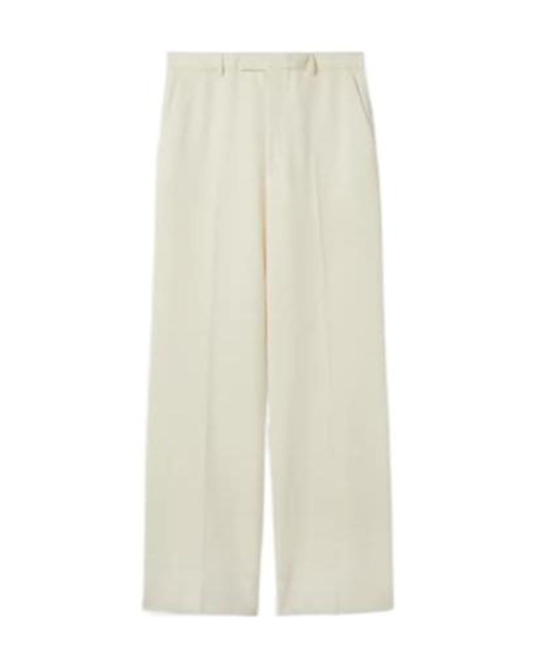 Gucci White グッチ ツイル ストレートレッグパンツ for men