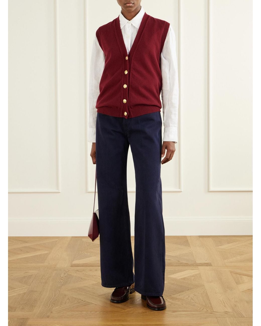 Blazé Milano Red Vest With Buttons