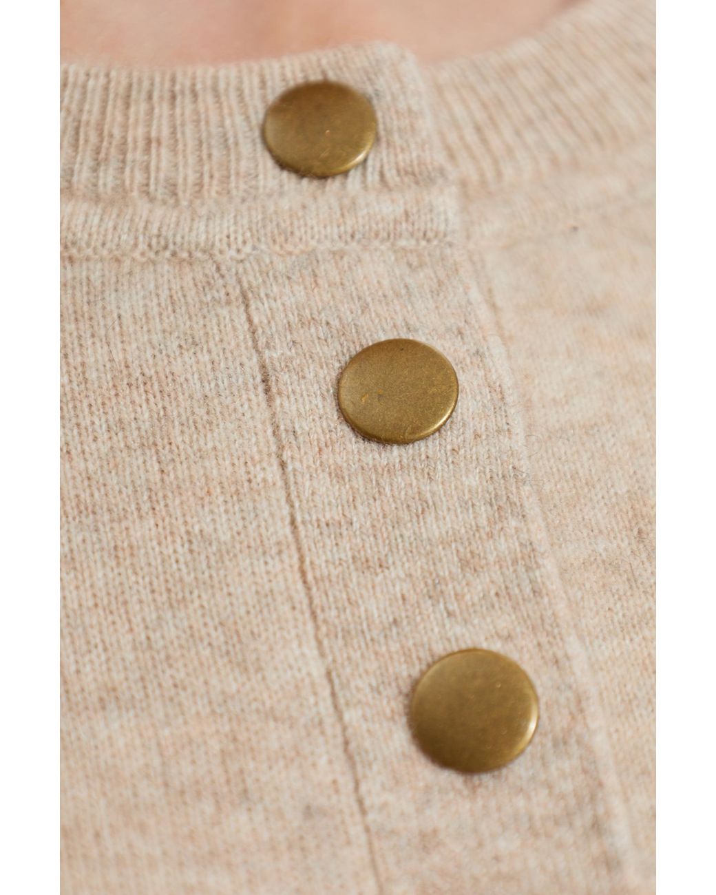 Isabel Marant Natural Crew Neck Long-Sleeved Knitwear