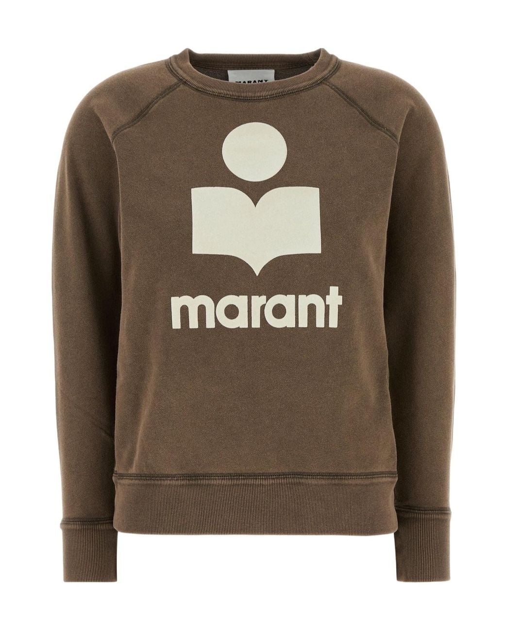 Isabel Marant Brown Isabel Marant Étoile Logo-Printed Crewneck Sweatshirt