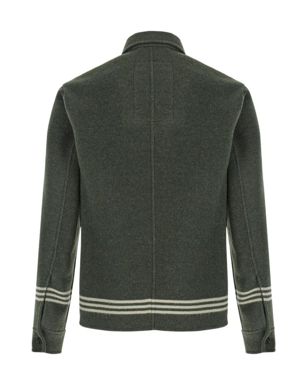 Burberry Green Ekd Motif Stripe Detailed Jacket for men