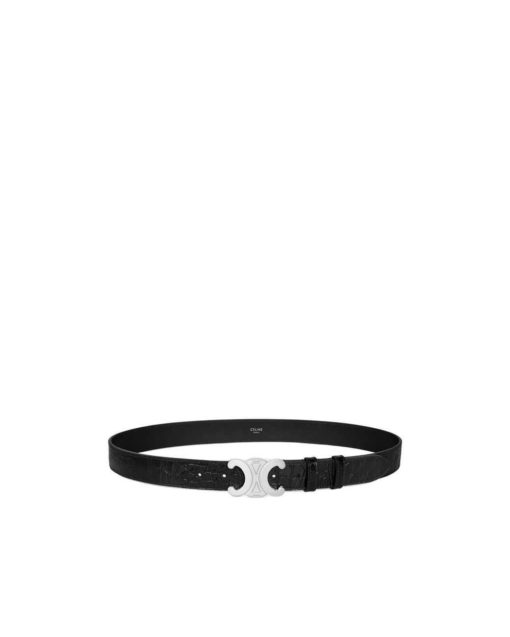 Céline White Triomphe Belt 30 for men