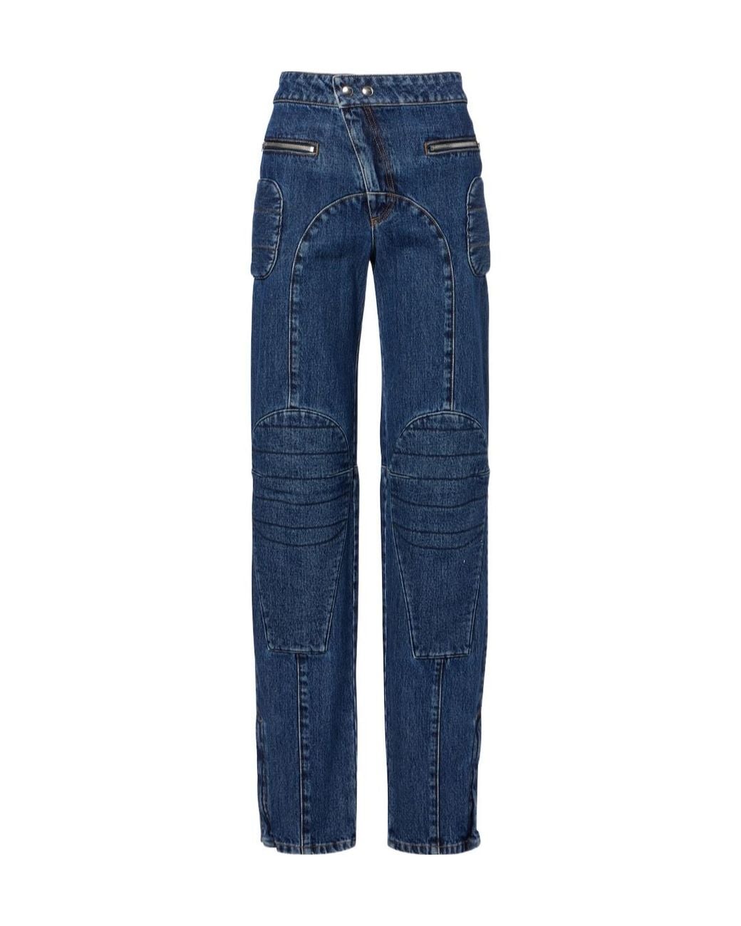 Jean Paul Gaultier Blue Patchwork Jeans