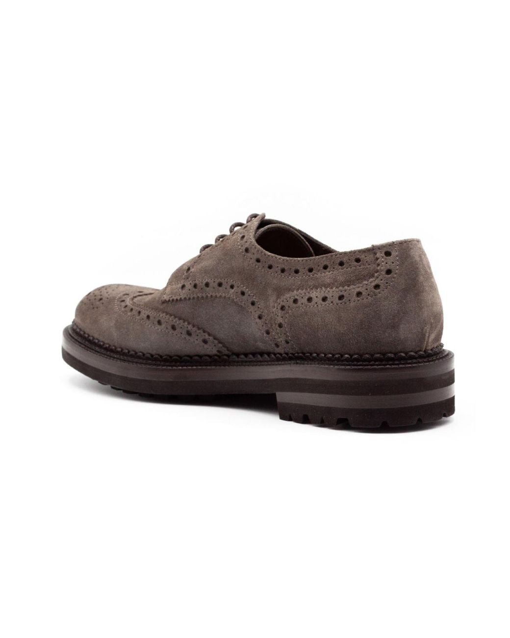 Green George Brown Wingtip Brogue Derby Shoes for men