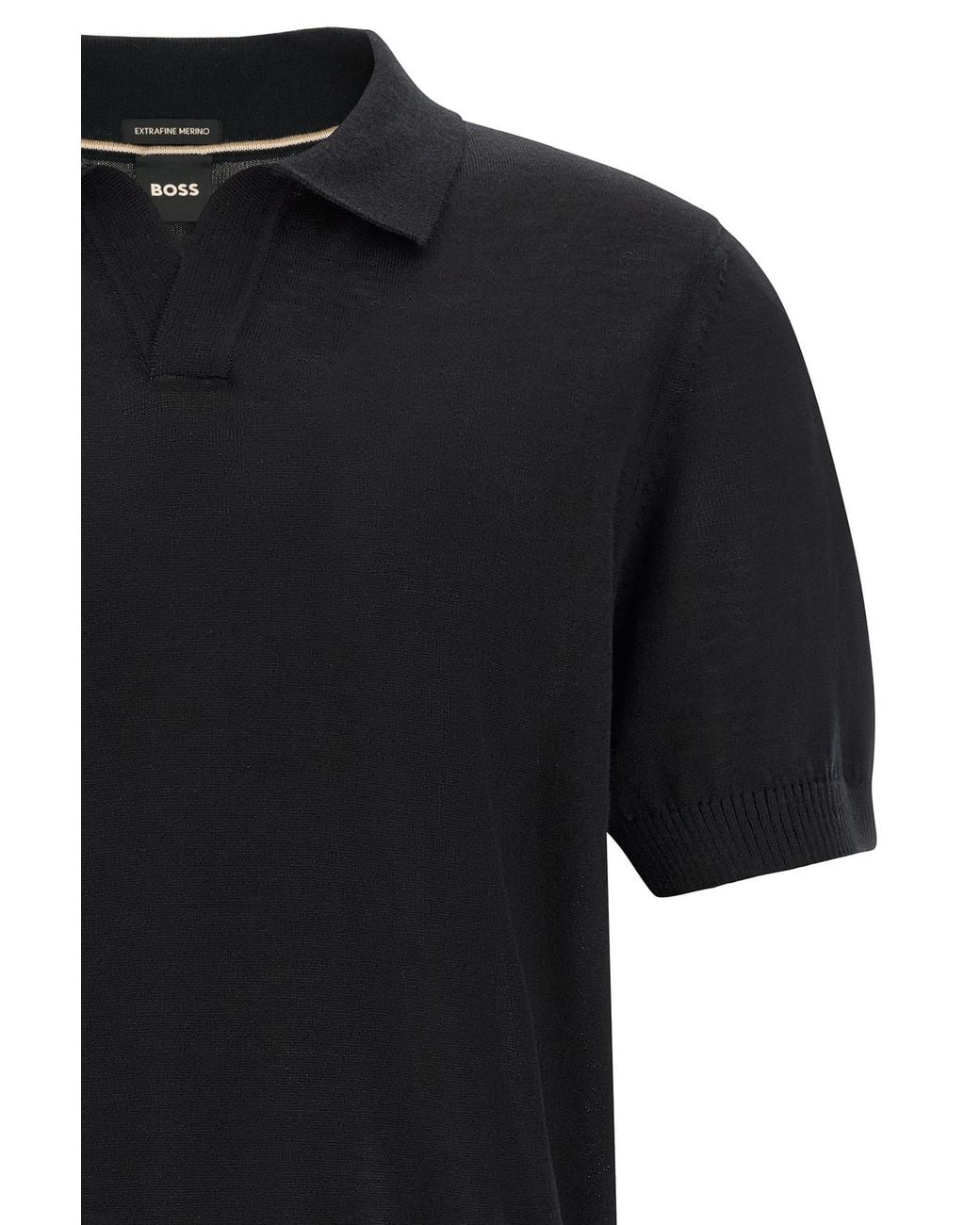 Boss Black Boss H Lantoni Knitted Polo Shirt for men