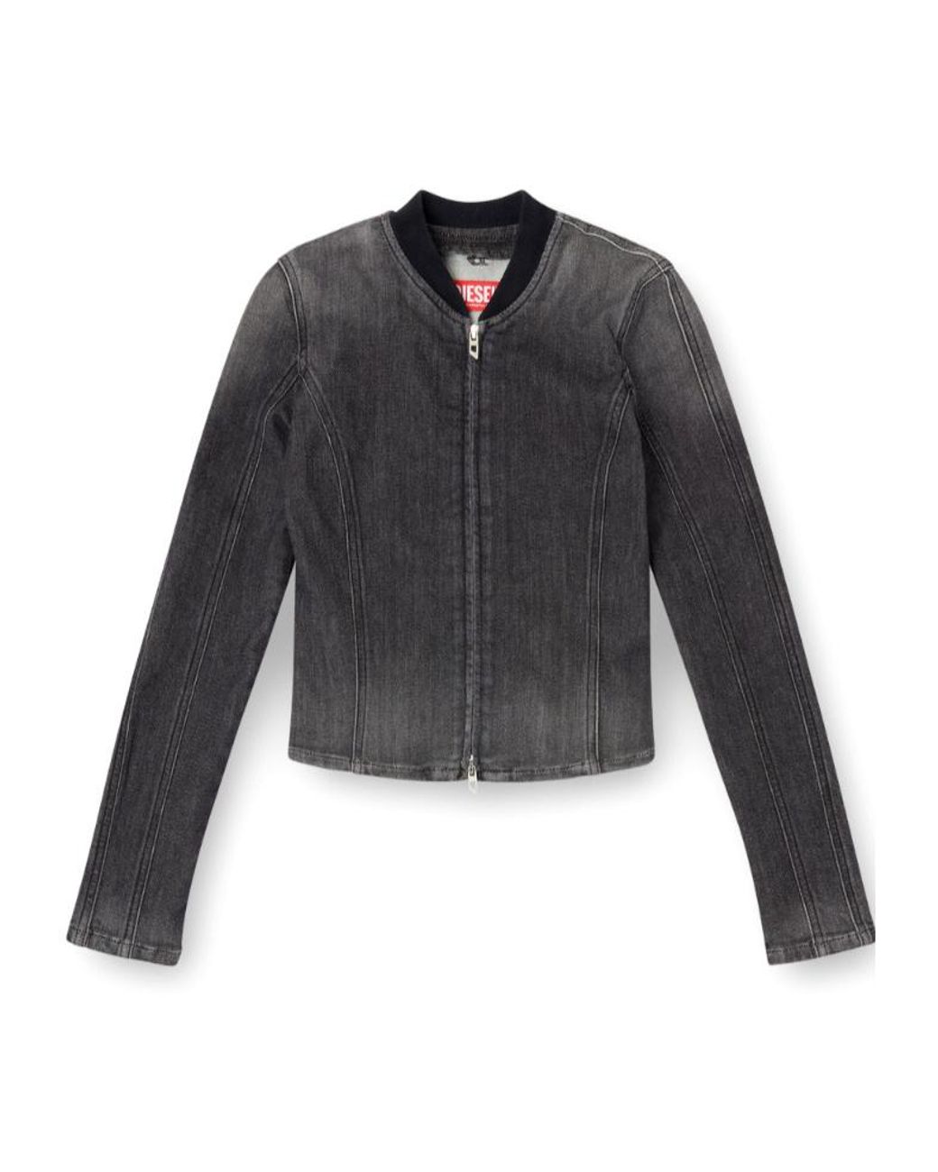 DIESEL Black De-Gary-D Cropped Denim Jacket